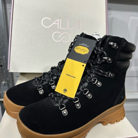 Calia By Carrie Underwood Ella Lace Up Boot Size 8 Black Army Street Wear New - Picture 9 of 9